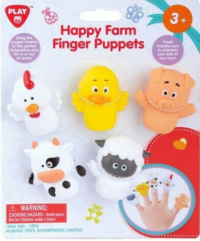 Playgo Ζωάκια Happy Finger Puppets