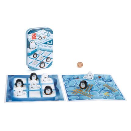 Hape Bamboo Επιτραπέζιο Tic Tac Toe/Snake & Ladders 2 In 1
