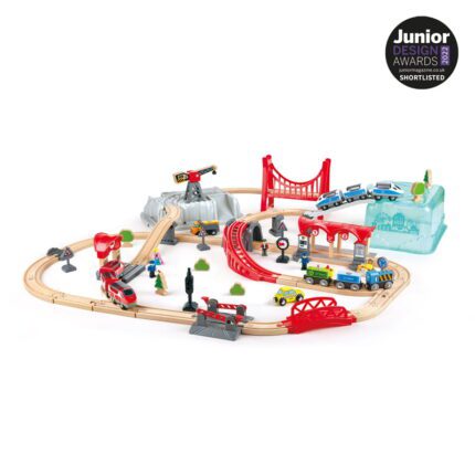 Hape Railway Ξύλινος Σιδηρόδρομος City Train Bucket Set