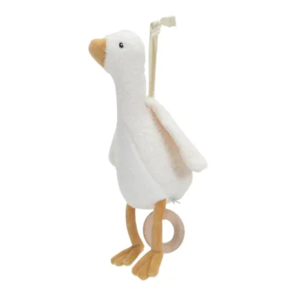 Υφασμάτινο μουσικό κουκλάκι Little Goose 30εκ. - Little Dutch