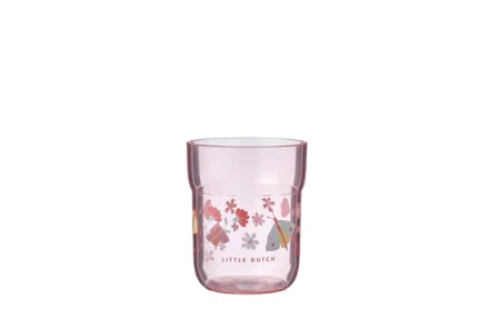 Παιδικό ποτήρι 250ml Flowers & Butterflies (ροζ) - Little Dutch