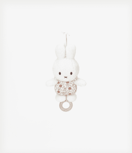 Υφασμάτινο μουσικό κουκλάκι Miffy Vintage Little Flowers - Little Dutch