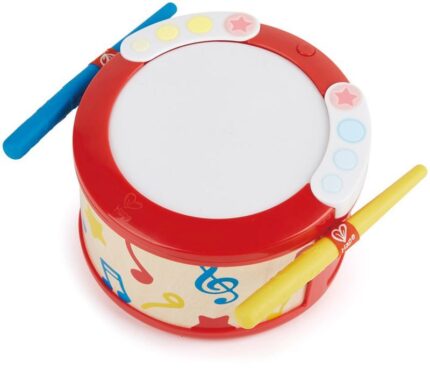 Hape Early Melodies Ξύλινο Τύμπανο Learn With Lights Drum