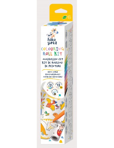 Colouring Roll Kit- Dino World - Haku Yoka