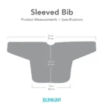 Bumkins Αδιάβροχη σαλιάρα με μακρυά μανίκια SLEEVED BIB UNICORNS