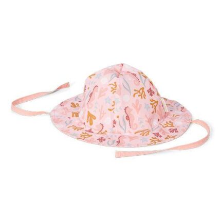 Little Dutch Παιδικό καπέλο ήλιου διπλής όψης Starfish Pink / Ocean Dreams Pink