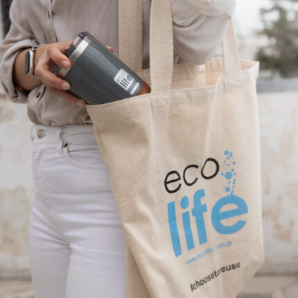 Τσάντα πολλαπλών χρήσεων από καμβά(Tote bag)- EcoLife