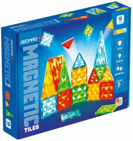 Geomag Magnetic Tiles Gems 16pcs.