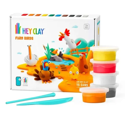 Κατασκευές DIY από Πηλό Hey Clay Farm Birds