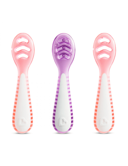 3PK GENTLE DIP SELF-FEEDING SPOON (PNK-PRP)
