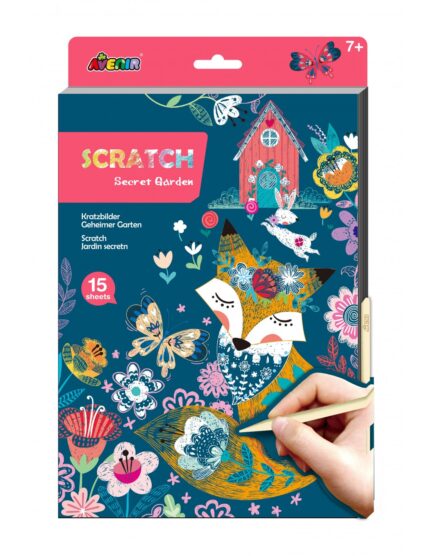 A4 SCRATCH BOOK - SECRET GARDEN