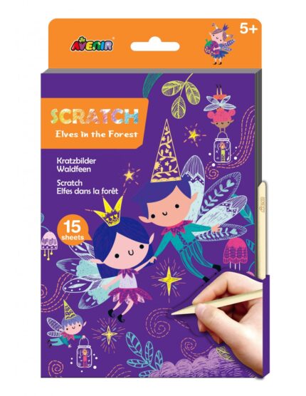 A5 SCRATCH BOOK - ELVES IN THE FOREST