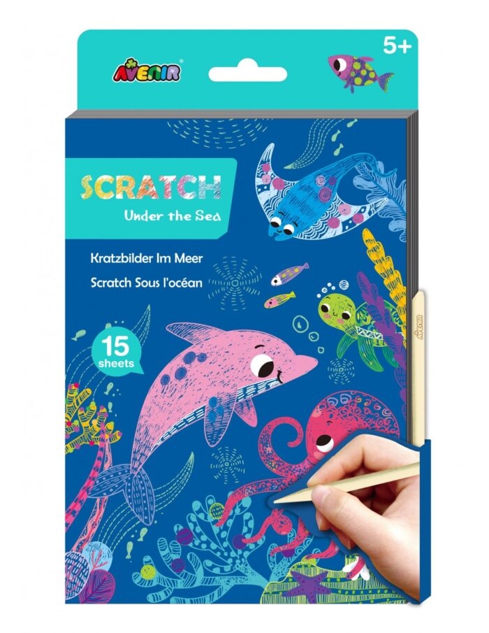a5 scratch book under the sea