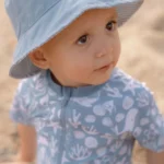 0028157 zwempak korte mouw blauw sea life