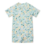 0028171 zwempak korte mouw meerkleurig seashells and stripes