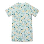 0028172 zwempak korte mouw meerkleurig seashells and stripes