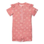 0028195 zwempak korte mouw roze ocean treasures