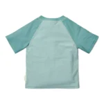 0028311 zwemshirt korte mouw groen seashells and stripes