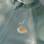 0028313 zwemshirt korte mouw groen seashells and stripes