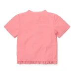 0028352 zwemshirt korte mouw roze sunny flowers