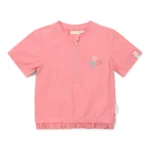 0028353 zwemshirt korte mouw roze sunny flowers