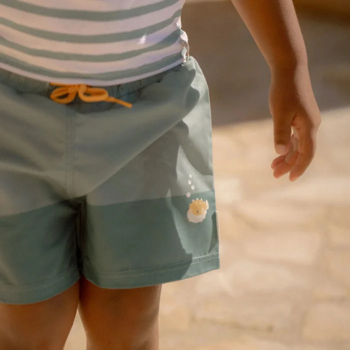 LITTLE DUTCH. Παιδικό μαγιό βερμούδα για αγόρια Seashells Surf Blue