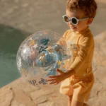 LITTLE DUTCH. Παιδικό μαγιό βερμούδα για αγόρια Seashells Sunny Yellow