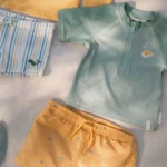 LITTLE DUTCH. Παιδικό μαγιό βερμούδα για αγόρια Seashells Sunny Yellow