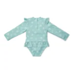 LITTLE DUTCH. Ολόσωμο μακρυμάνικο μαγιό για κορίτσια Ocean Treasures Surf Blue