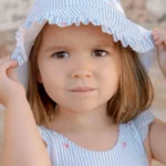 LITTLE DUTCH. Ολόσωμο μαγιό με βολάν Sunny Flowers Blue
