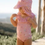 LITTLE DUTCH. Ολόσωμο μαγιό με βολάν Ocean Treasures Multi-colour