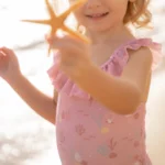 LITTLE DUTCH. Ολόσωμο μαγιό με βολάν Ocean Treasures Multi-colour