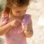 LITTLE DUTCH. Ολόσωμο μαγιό με βολάν Ocean Treasures Multi-colour