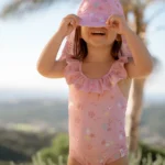 LITTLE DUTCH. Ολόσωμο μαγιό με βολάν Ocean Treasures Multi-colour