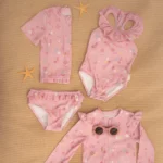 LITTLE DUTCH. Ολόσωμο μαγιό με βολάν Ocean Treasures Multi-colour