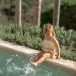 LITTLE DUTCH. Παιδικό σετ μπικίνι με βολάν Ocean Treasures Yellow
