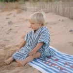 LITTLE DUTCH. Παιδικό πόντσο Ocean Sea Life Ocean Blue