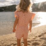 LITTLE DUTCH. Ολόσωμη φόρμα με βολάν Sunny Flowers Pink 5