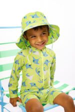 Zoocchini Cape Sunhat UPF50 Devin the Dinosaur And Friends