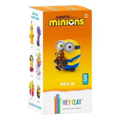 Κατασκευές DIY από πηλό Hey Clay - Claymates Minions Bob & Tim
