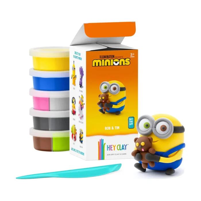 Κατασκευές DIY από πηλό Hey Clay - Claymates Minions Bob & Tim