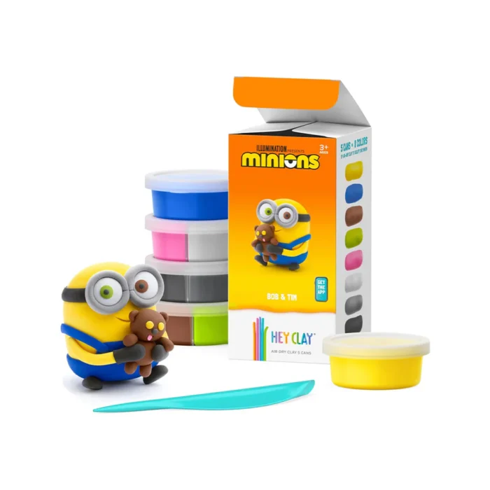Κατασκευές DIY από πηλό Hey Clay - Claymates Minions Bob & Tim