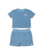 LITTLE DUTCH. Σετ μπλουζάκι και κοντό παντελονάκι Ocean Sea Life Ocean Blue - 1-2 ετών