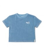 LITTLE DUTCH. Σετ μπλουζάκι και κοντό παντελονάκι Ocean Sea Life Ocean Blue