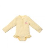 LITTLE DUTCH. Ολόσωμο μακρυμάνικο μαγιό για κορίτσια Ocean Treasures Yellow - 6-12 μηνών