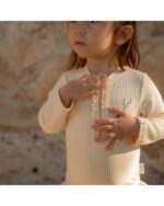 LITTLE DUTCH. Ολόσωμο μακρυμάνικο μαγιό για κορίτσια Ocean Treasures Yellow