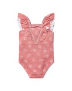 LITTLE DUTCH. Ολόσωμο μαγιό με βολάν Ocean Treasures Pink