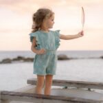 little dutch ολόσωμη φόρμα με βολάν ocean treasures surf blue 4