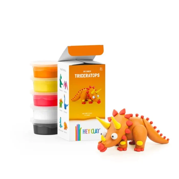 Κατασκευές DIY από Πηλό Hey Clay - Claymates DIY Triceratops