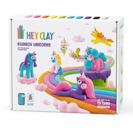 Hey Clay Κατασκευές από Πηλό Rainbow Unicorns